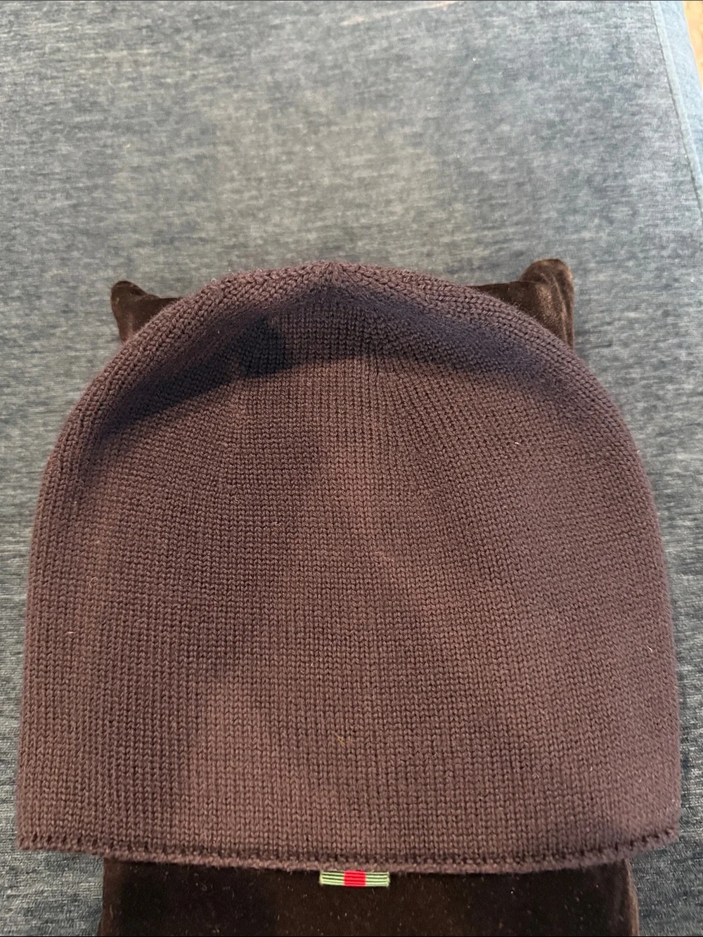 NWOT Gucci Navy Knit Beanie